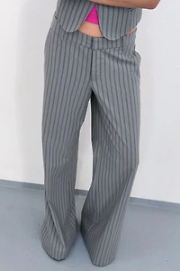 PINSTRIPE FLARE PANTS