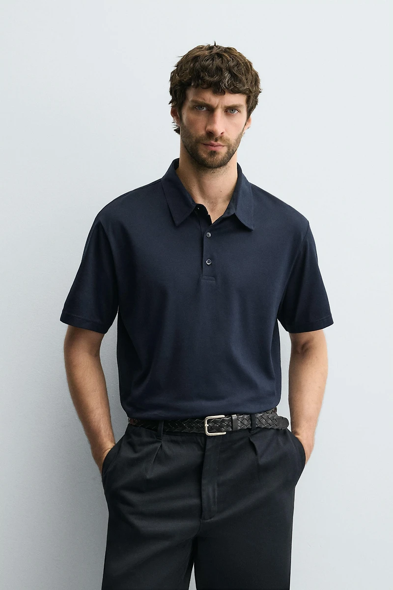 MERCERIZED FINISH POLO SHIRT