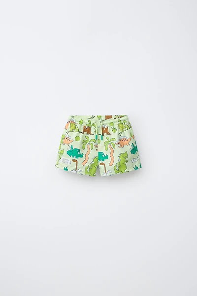 1-6 YEARS/ DINOSAUR SWIM SHORTS