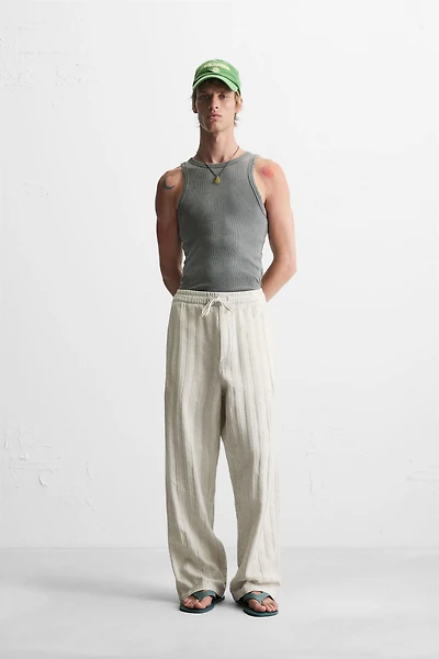 PANTALON COUPE DÉCONTRACTÉE JACQUARD