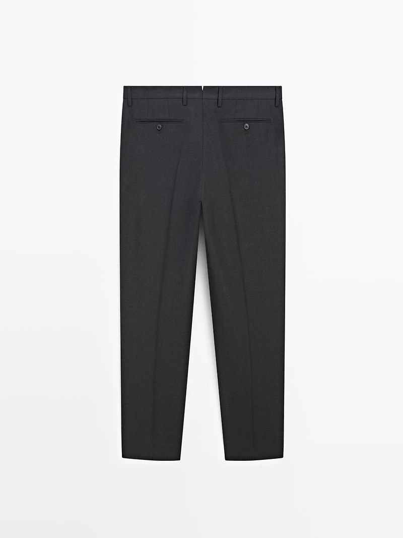 Cold wool suit trousers