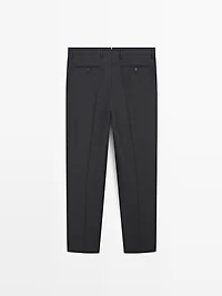 Cold wool suit trousers