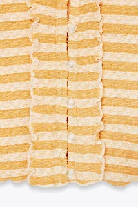 TOP VESTE JACQUARD