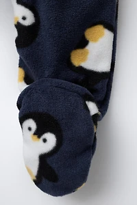 ANIMAL FLEECE JUMPSUIT