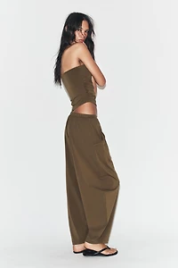 HAUT BANDEAU DRAPÉ TEXTURÉ