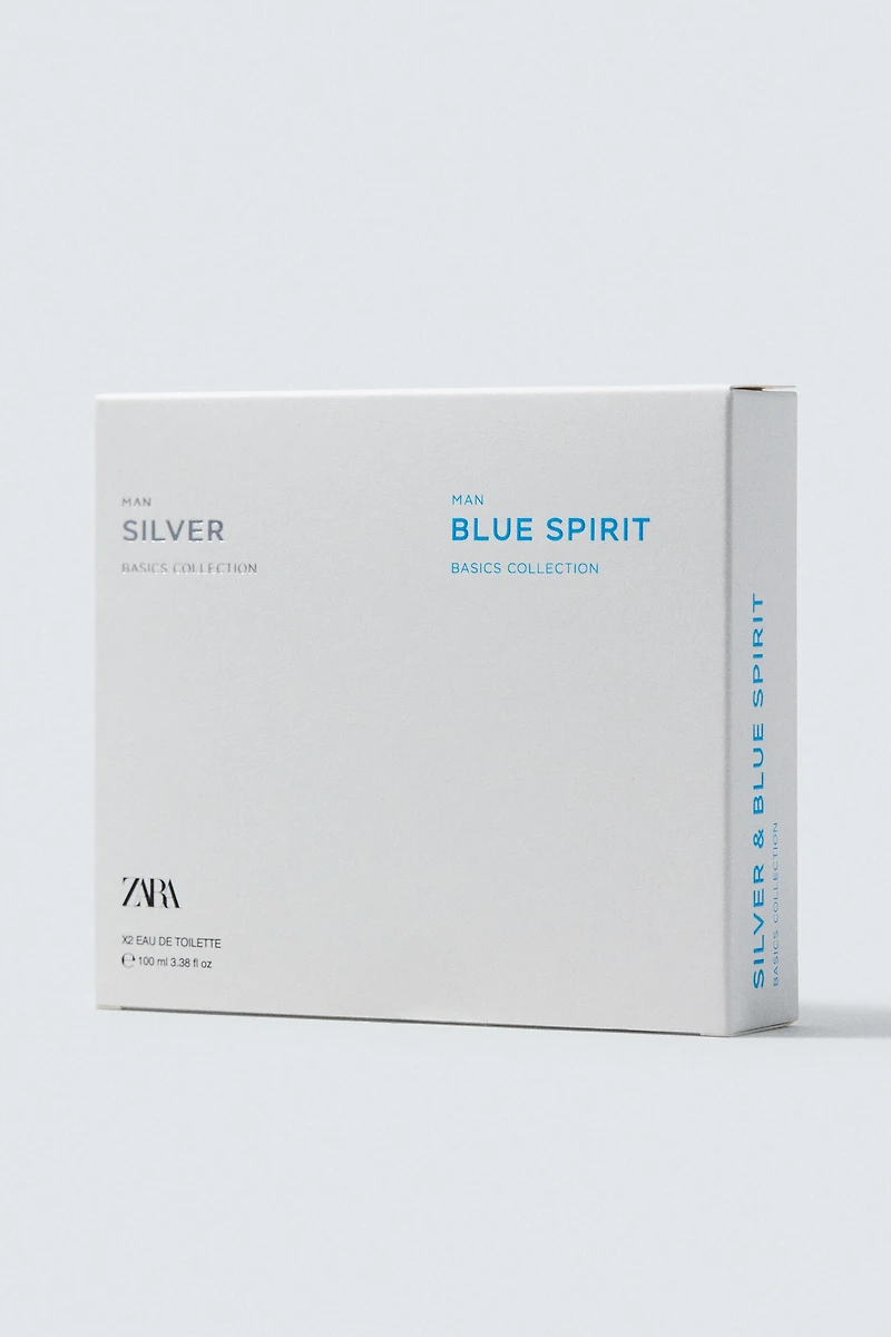 SILVER MAN + BLUE SPIRIT EDT 2 X 100 ML (3.4 FL. OZ)