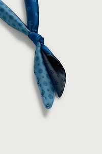 PATCHWORK PRINT SATIN BANDANA