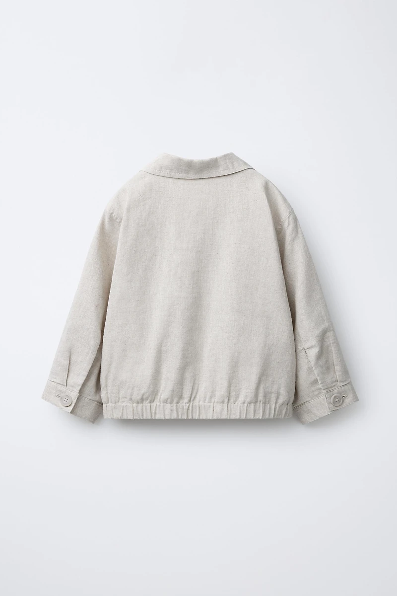 VESTE AVEC LIN ET COTON