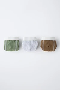2-6 ANS/ LOT DE TROIS BOXERS DÉTAIL VIF