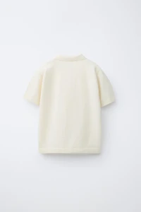 PLAIN TEXTURED POLO SHIRT
