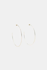 THIN MAXI HOOP EARRINGS