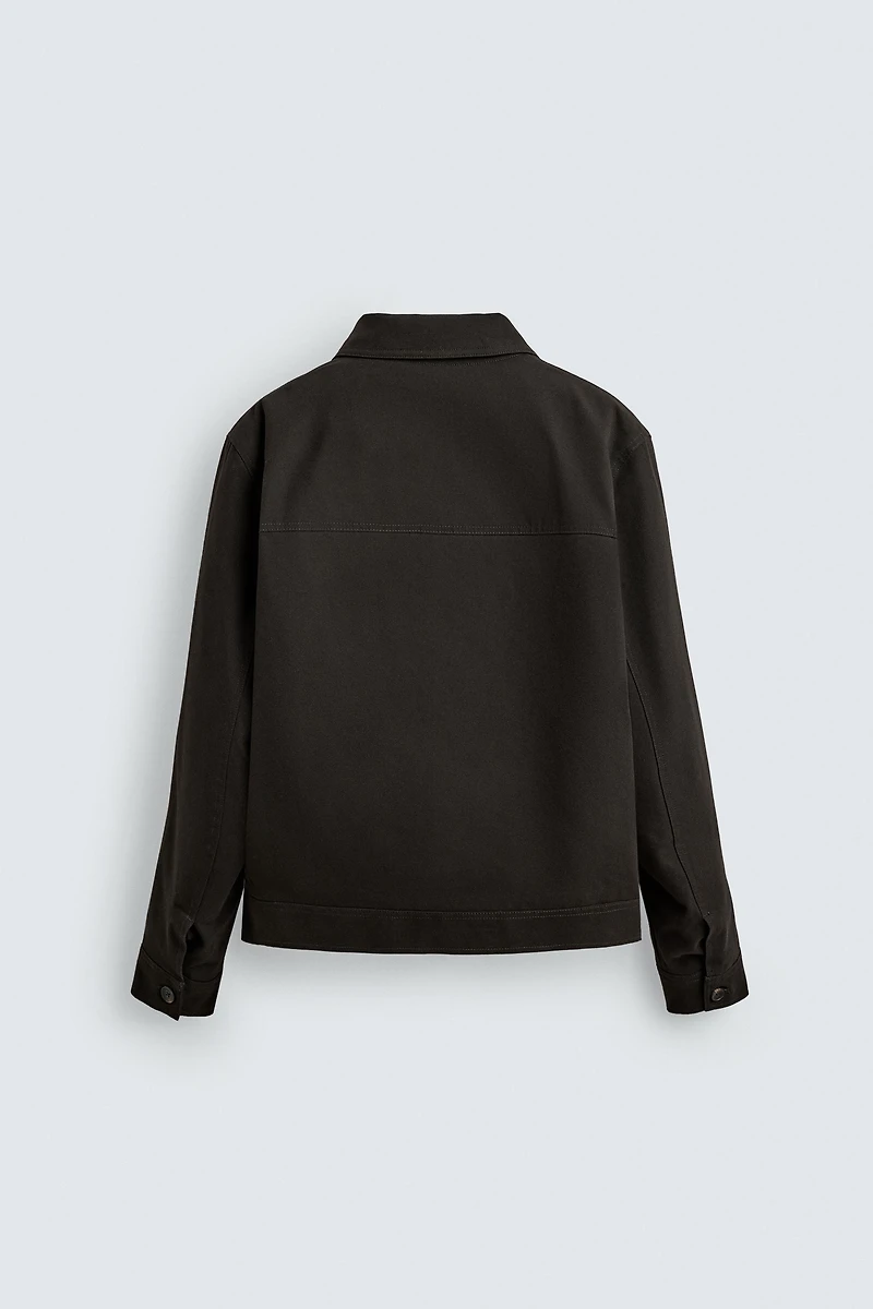 QUILTED POCKET OVERSHIRT