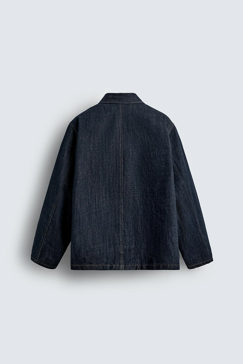 VESTE EN DENIM COUPE DÉCONTRACTÉE À POCHES