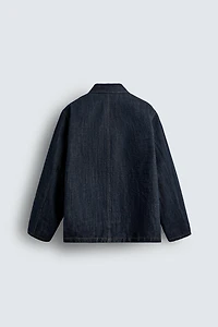 VESTE EN DENIM COUPE DÉCONTRACTÉE À POCHES