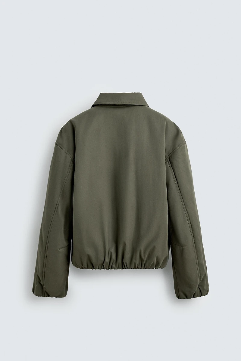 BOXY FIT TEXTURED JACKET