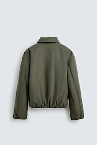 BOXY FIT TEXTURED JACKET