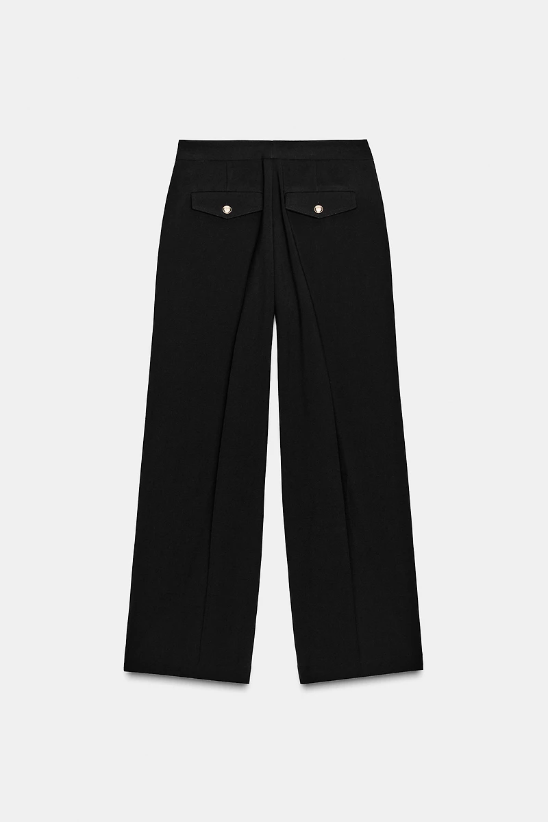 HIGH-WAISTED WIDE-LEG PANTS