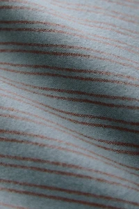 KIDS STRIPED FLANNEL DUVET COVER