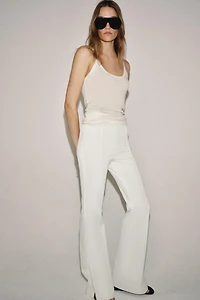 PANTALON FLARE À FENTES ZW COLLECTION