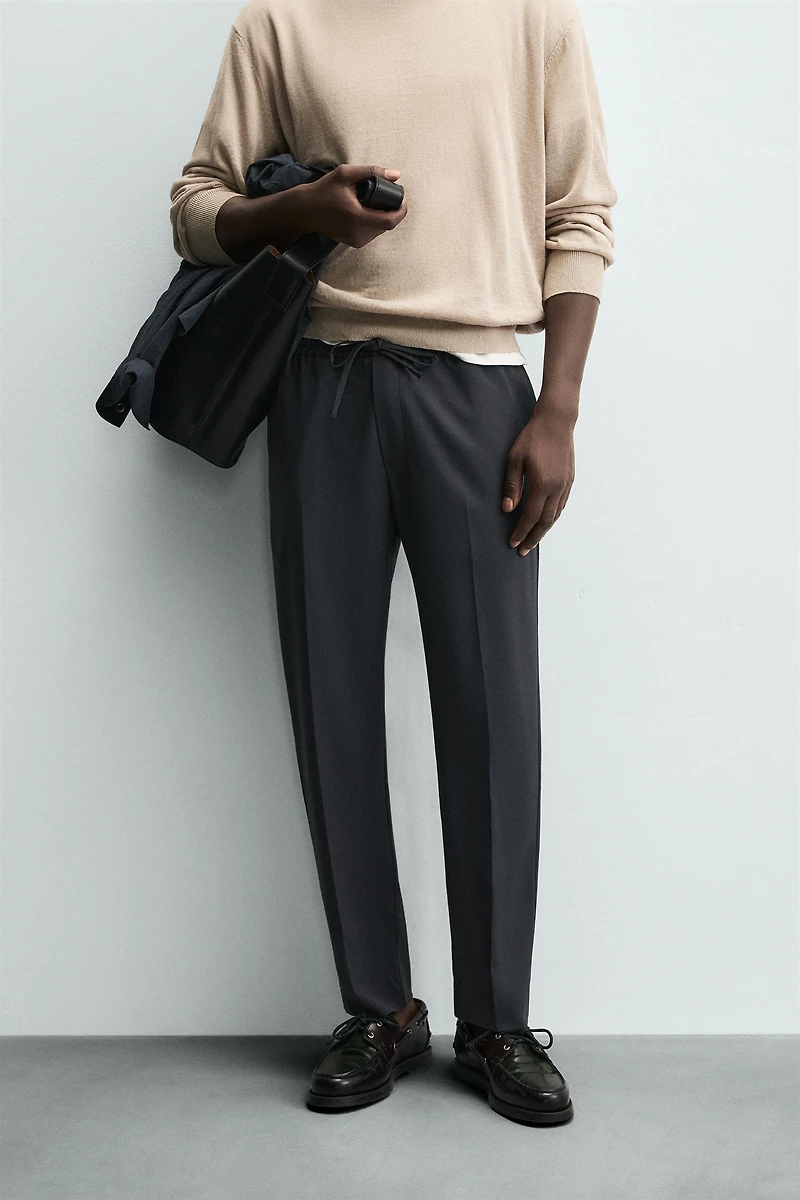 JOGGER WAIST STRETCH PANTS