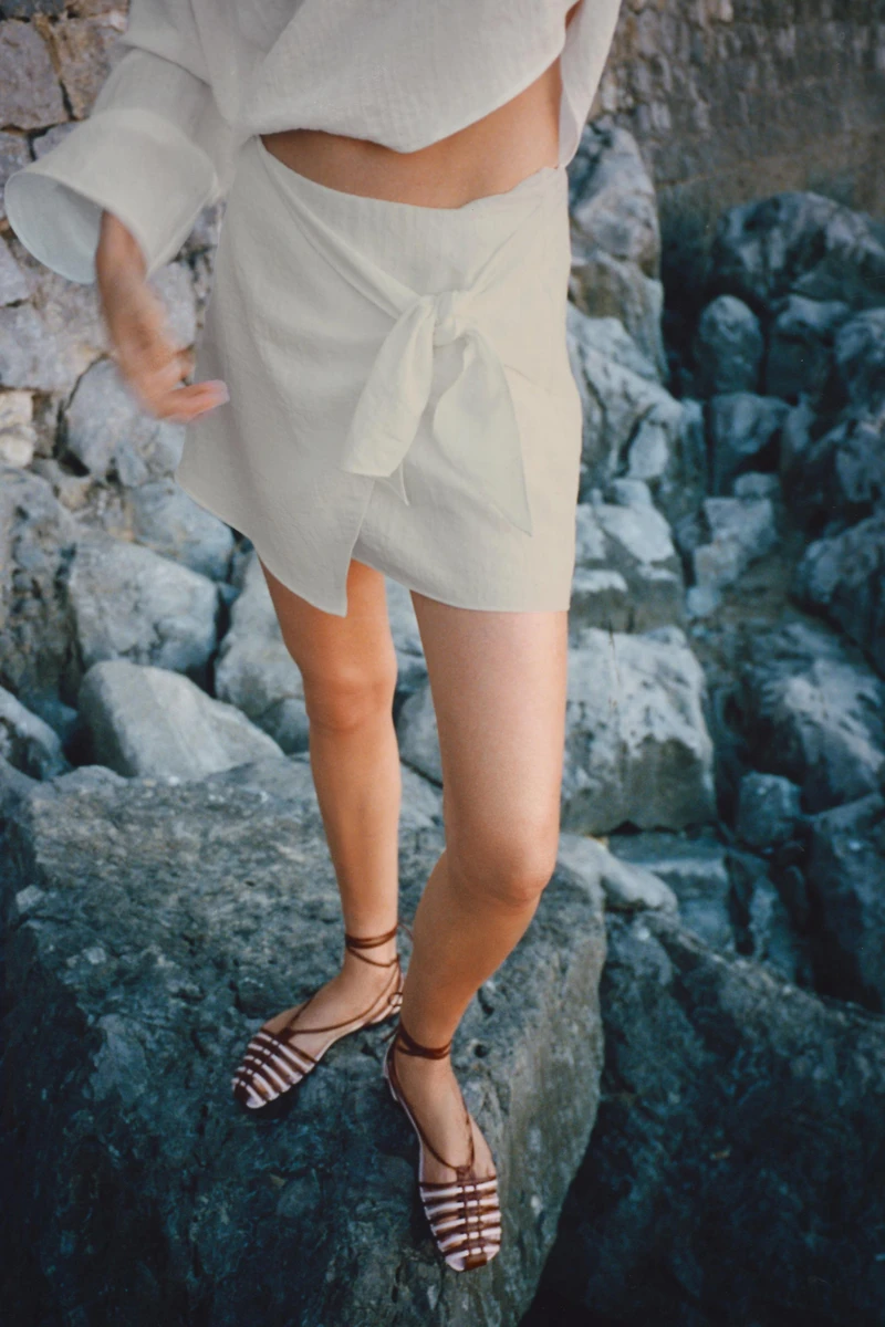 KNOTTED MINI SKORT
