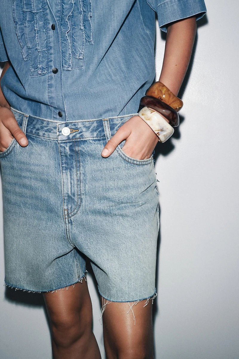 SHORT EN DENIM ZW COLLECTION TAILLE NORMALE