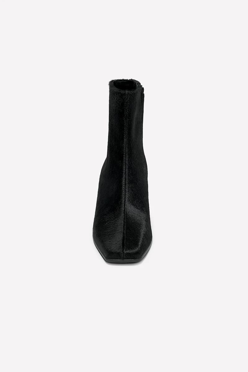 HAIR EFFECT LEATHER HEELED BOOTS LUDOVIC DE SAINT SERNIN x ZARA