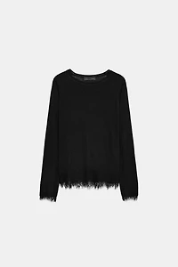 PULL EN MAILLE DENTELLE