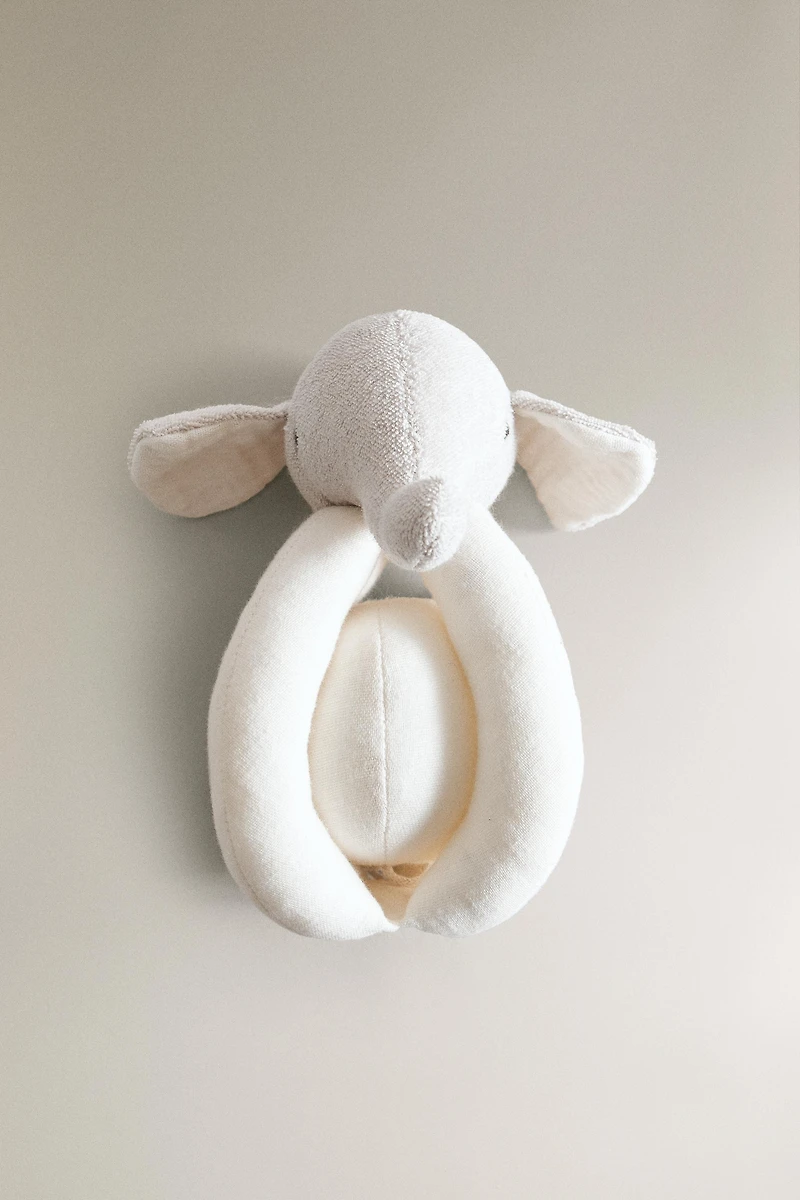 CHILDREN'S ELEPHANT PLUSH TOY RATTLE