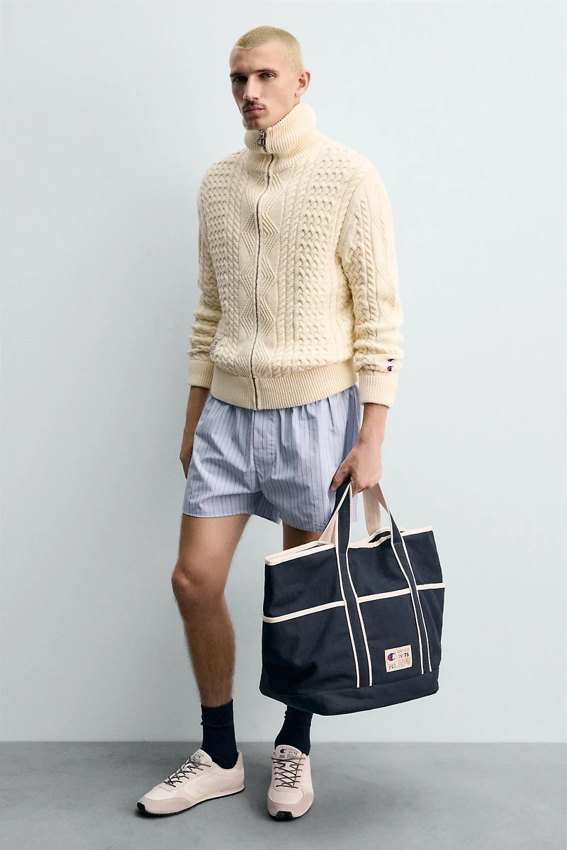 SAC SHOPPER EN TISSU CHAMPION ® X ZARA