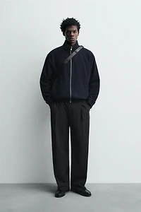 REVERSIBLE WOOL - CASHMERE BOMBER JACKET