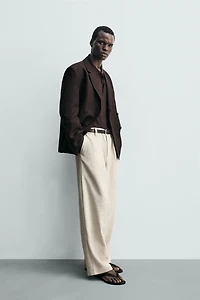 PLEATED RELAXED FIT PANTS