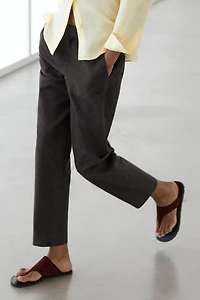 Pantalon slim en lin