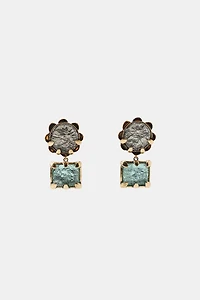 BOUCLE D'OREILLE DOUBLE BRILLANT