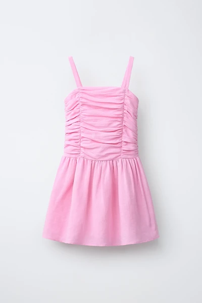 ROBE DRAPÉE EN LIN