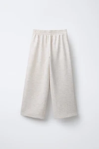 PANTALON WIDE LEG BANDES LATÉRALES