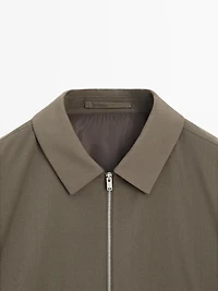 Total look wool blend jacket