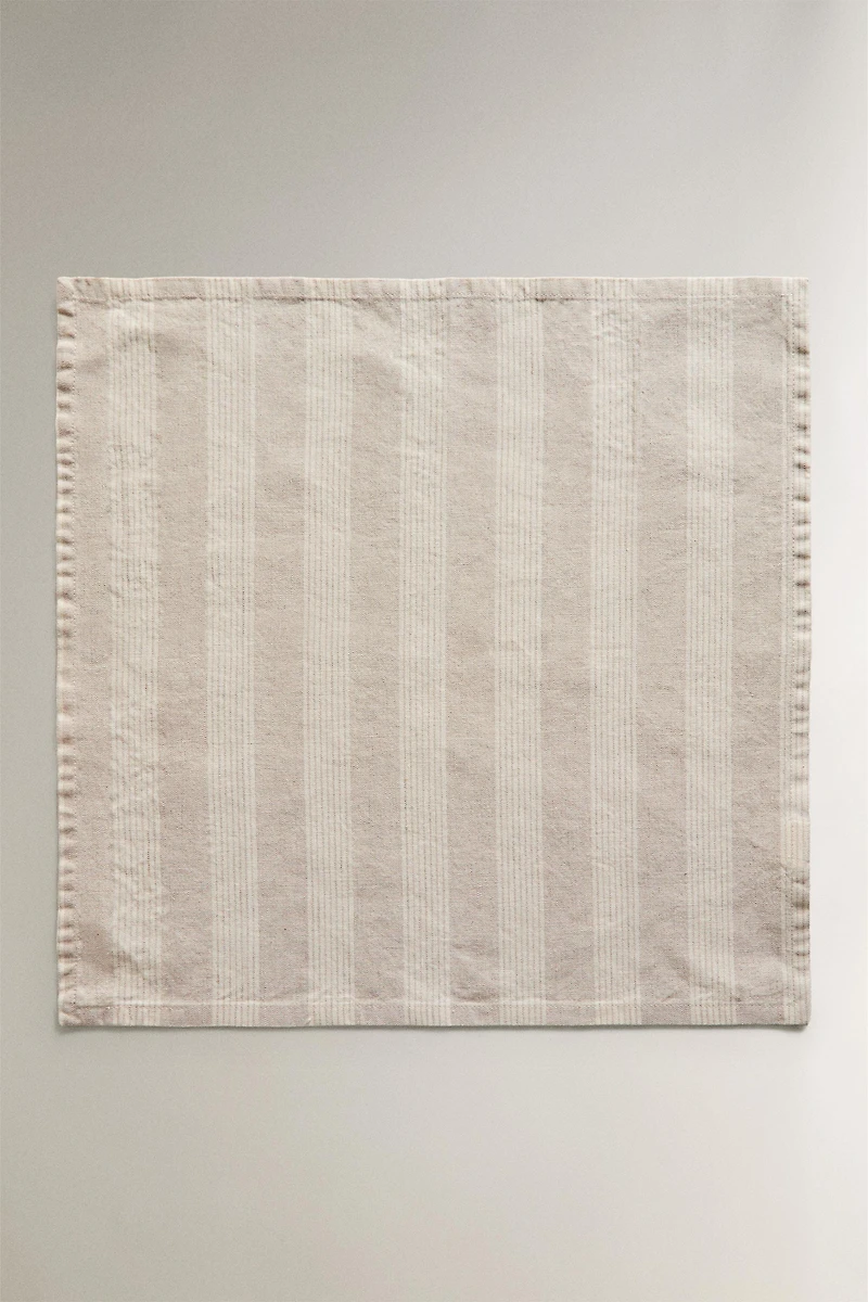 PACK FADED LINEN STRIPED NAPKINS (PACK OF 2)