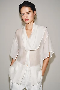 ZW COLLECTION SCARF SHIRT