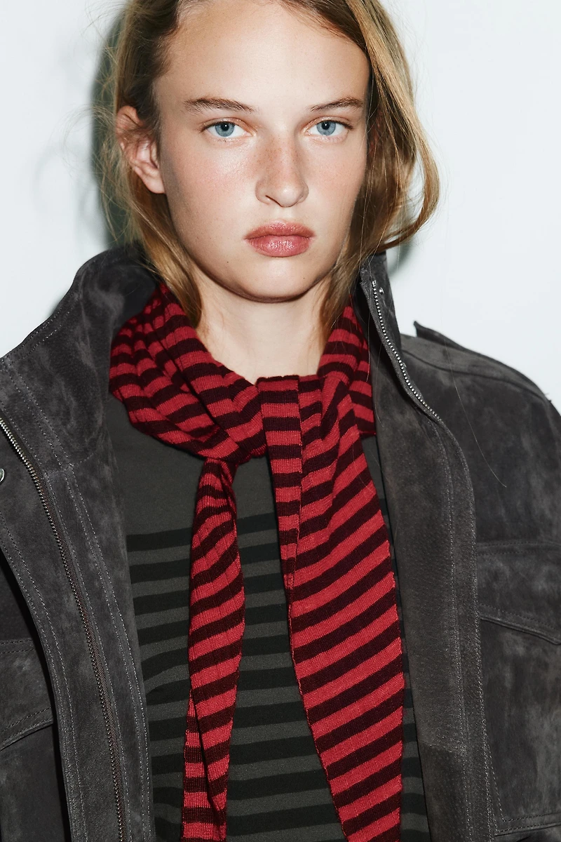 BANDANA EN MAILLE RAYURES