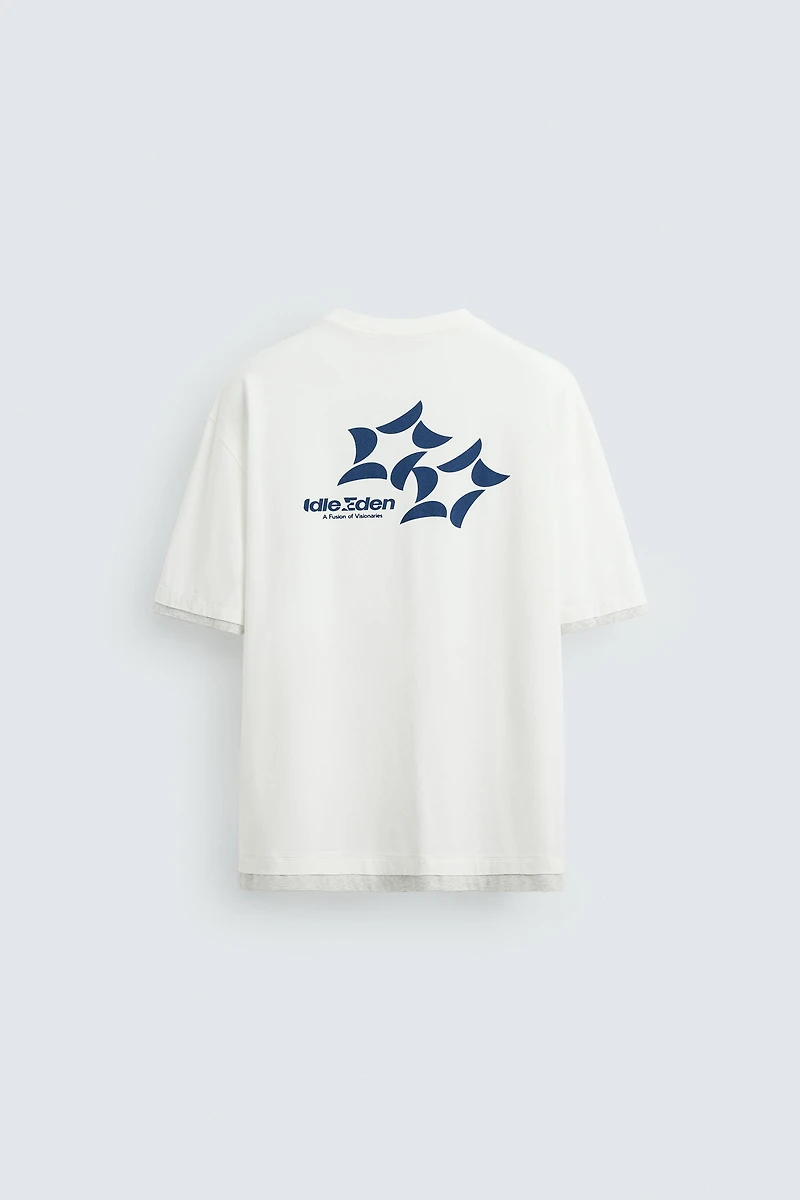 TEE-SHIRT À INSCRIPTIONS IMPRIMÉES