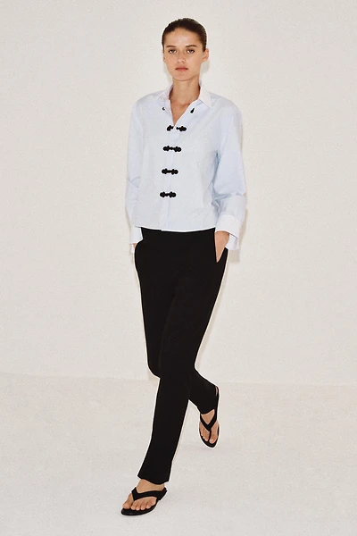 CONTRAST FIREMAN CLASP SHIRT ZW COLLECTION