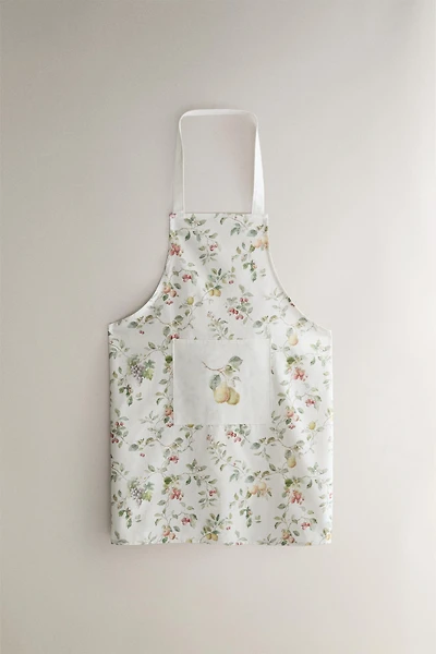 FLORAL COTTON APRON