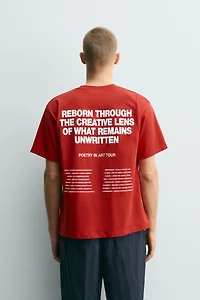 T-SHIRT GRAPHIQUE EN CONTRASTE