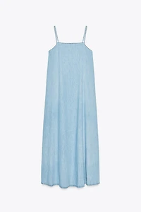 TRF DENIM MIDI DRESS