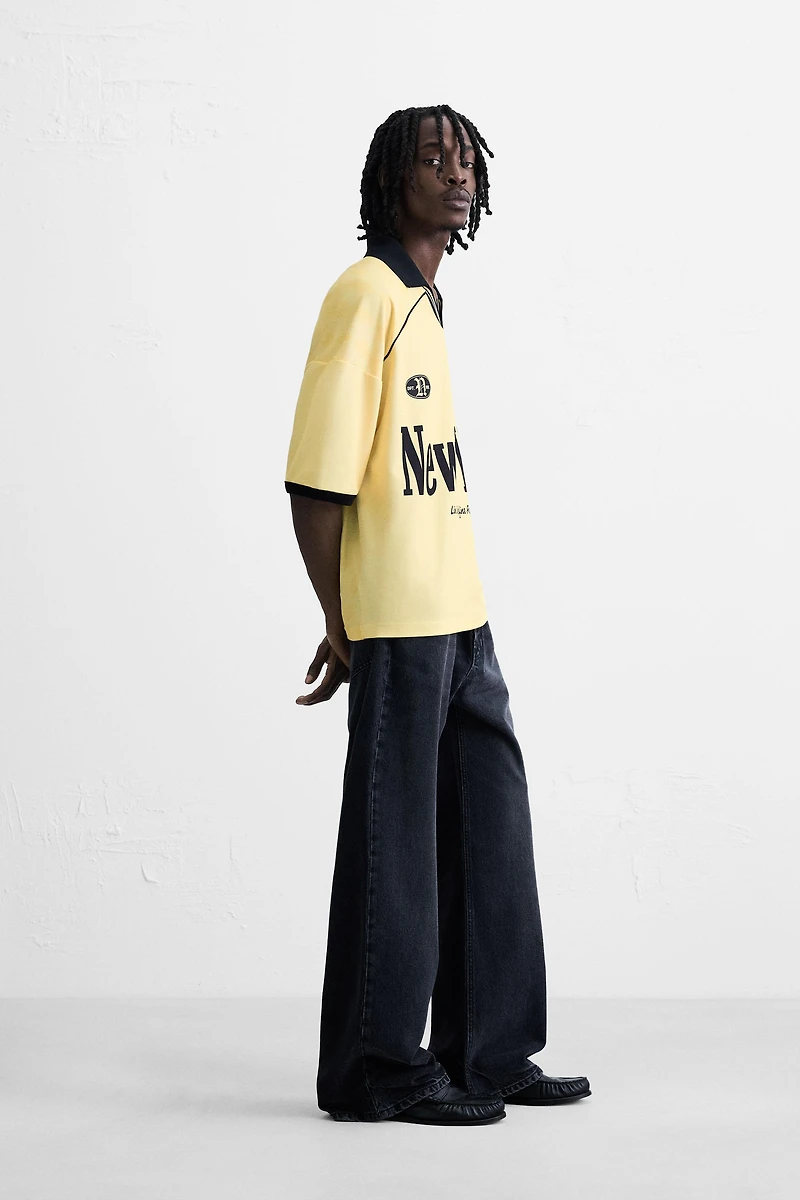 POLO IMPRIMÉS FOOTBALL RÉTRO