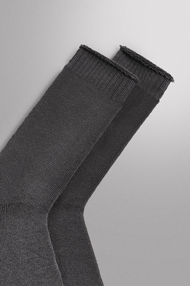 TERRY COTTON BLEND SOCKS