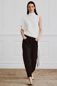 ZW COLLECTION TAPERED MID-RISE JEANS