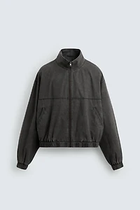 BLOUSON DÉLAVÉ COUPE COURTE