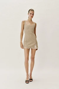 SHORT TEXTURED DRESS